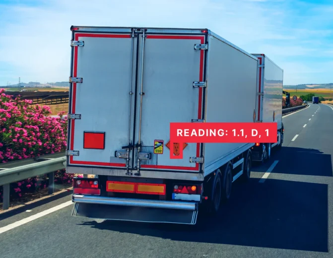 Trailer Door Tag Detection